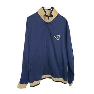 Reebok NFL Men's St Louis Rams Full Zip Wind Track Jacket, Multi-Color,‎ Size XL